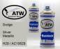 Preview: Dodge, Silver Metallic, H29 / AC10629: 400ml Sprühdose + 400ml Klarlack - Set, von ATW Autoteile West.